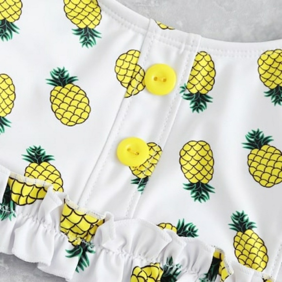 Pineapple Print Bikini 2 Piece Set - Picture 3 of 5